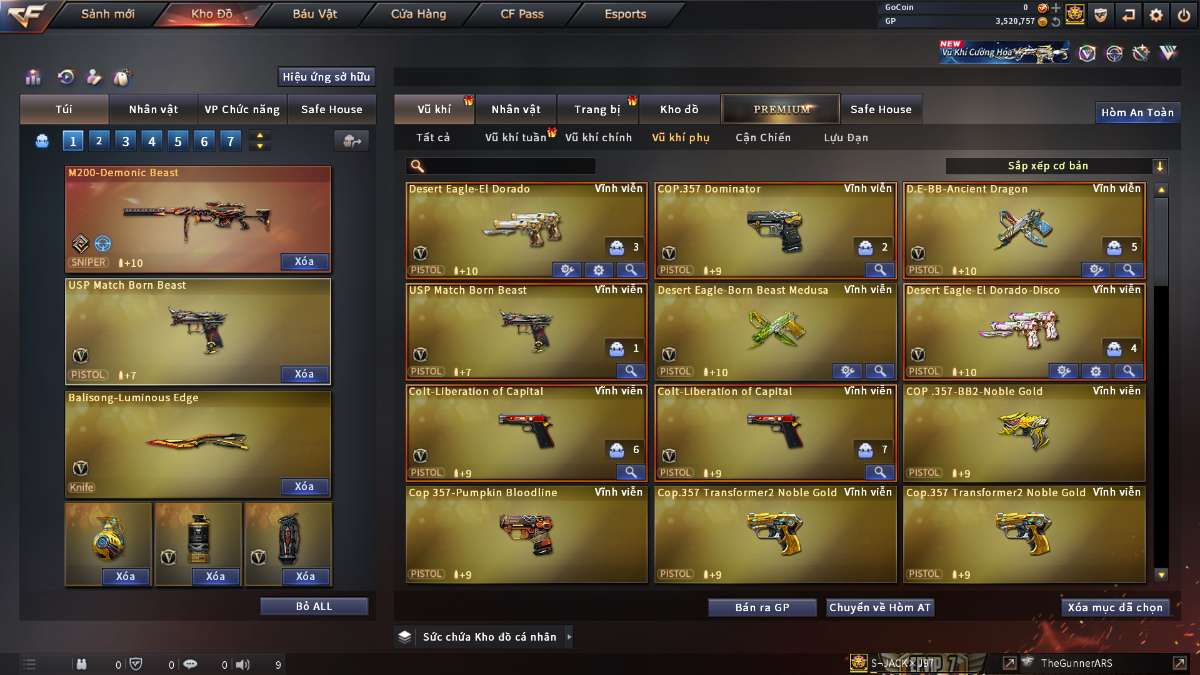 shop acc cf uy tin gia re